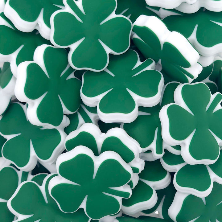 Clover (Shamrock) Silicone Focal Beads