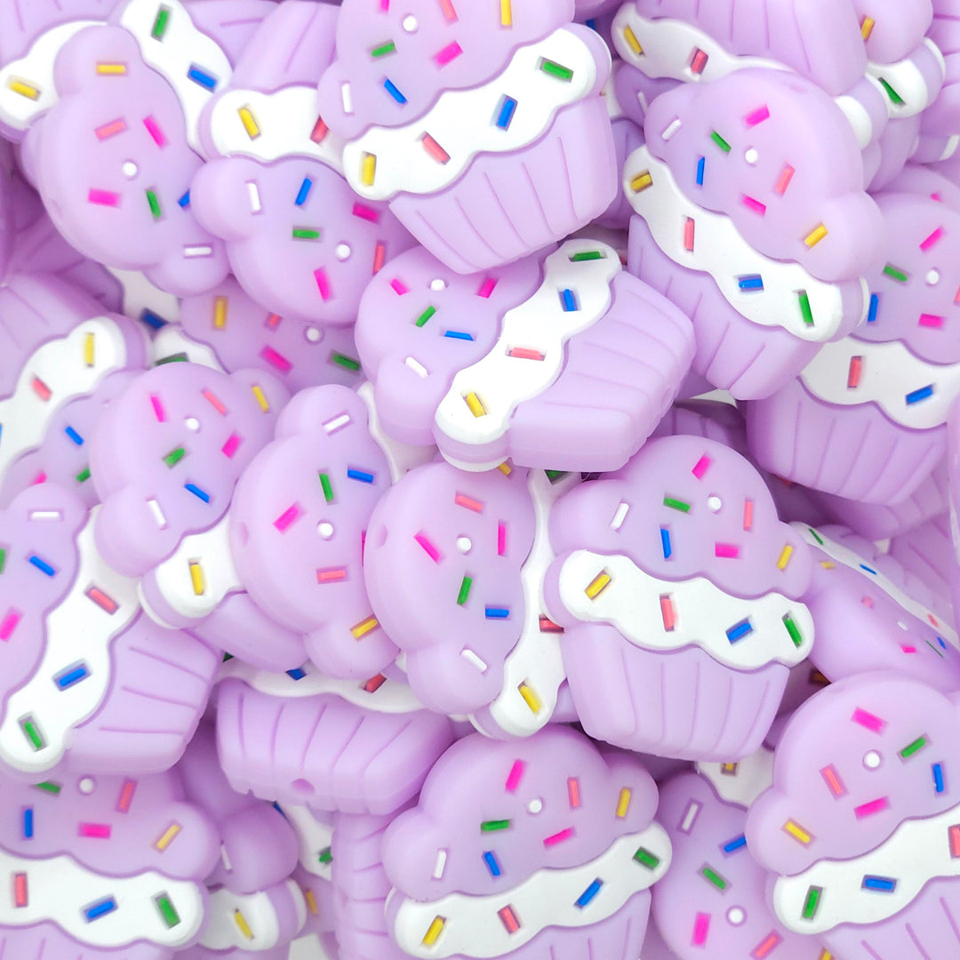 Cupcake Silicone Focal Beads