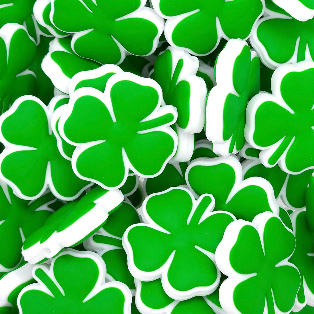 Clover (Shamrock) Silicone Focal Beads