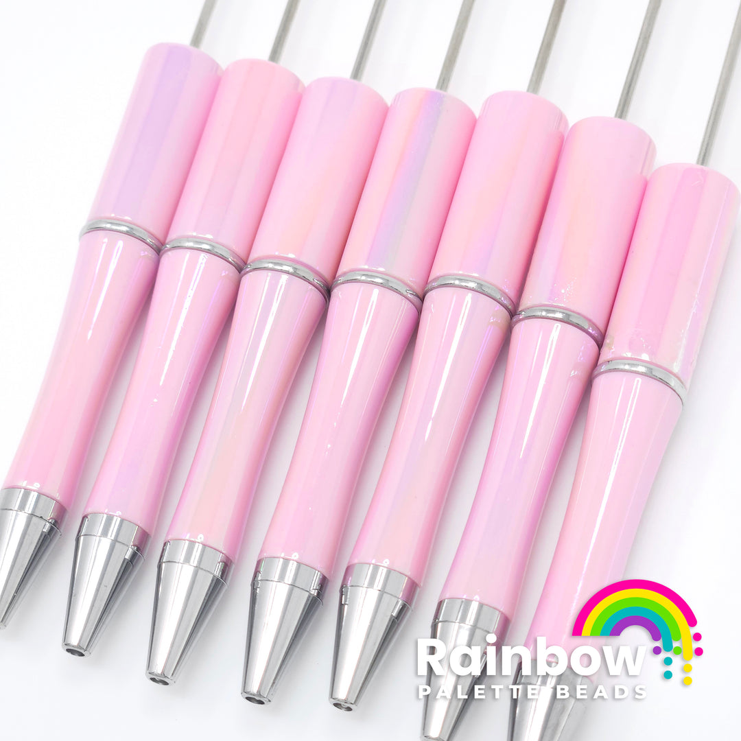 Powder Pink Opal Beadable Plastic Pen