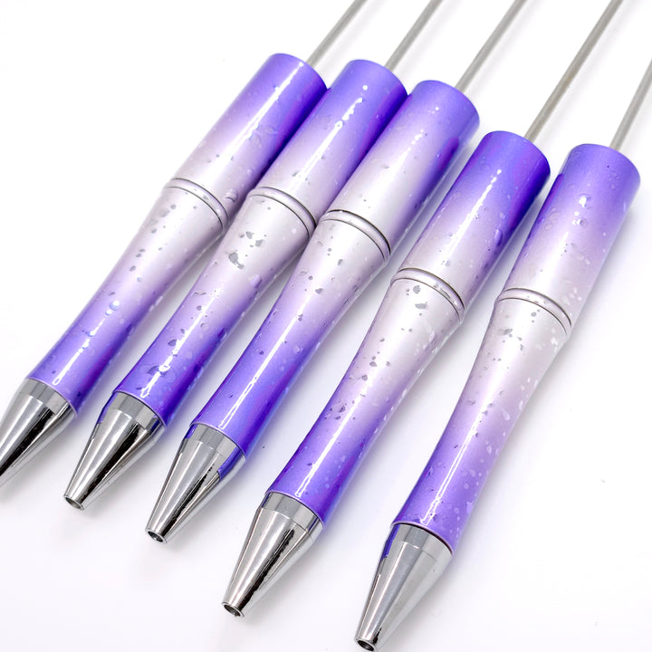 Metallic Purple Textured Beadable Pen