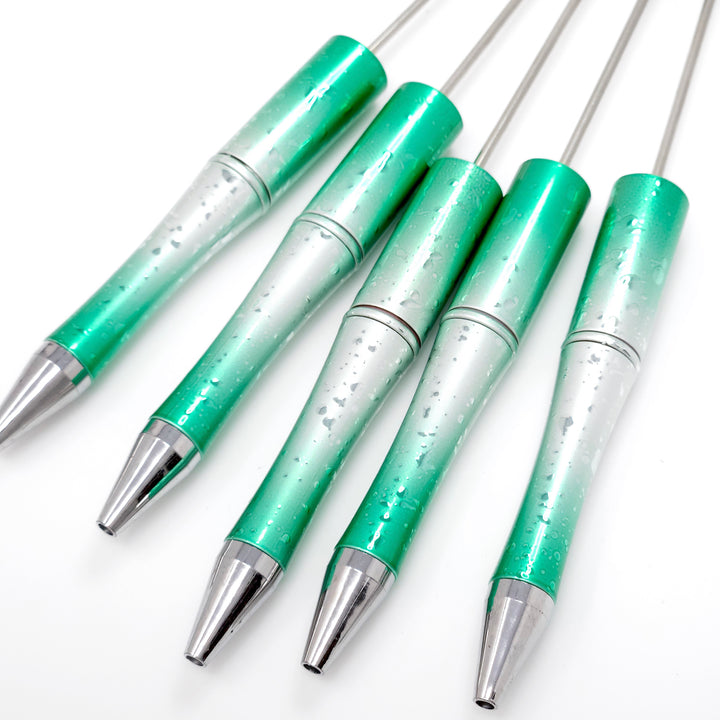 Metallic Emerald Green Textured Beadable Pen **discontinued**