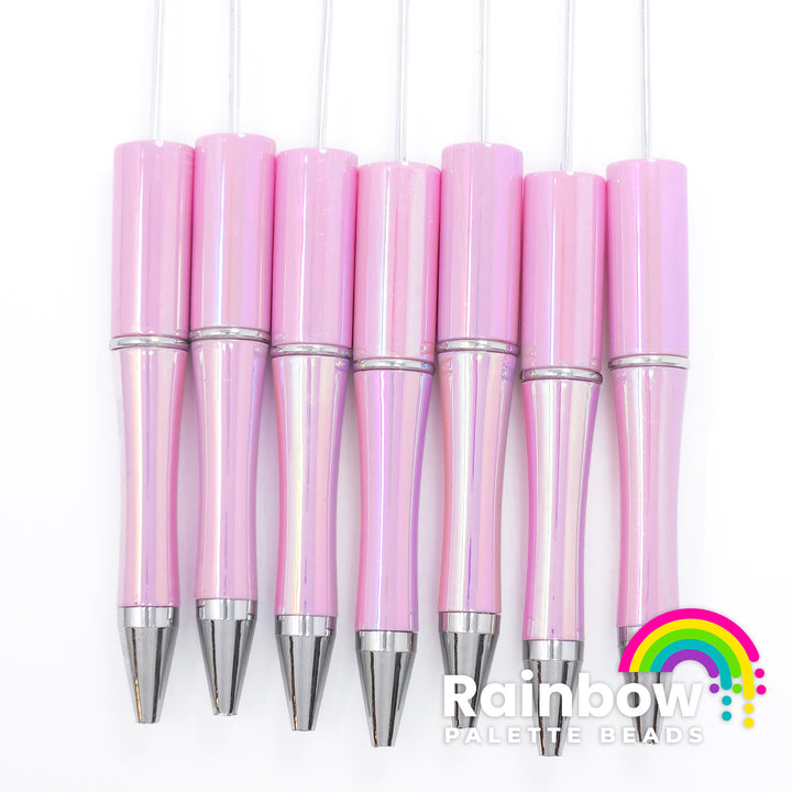 Powder Pink Opal Beadable Plastic Pen