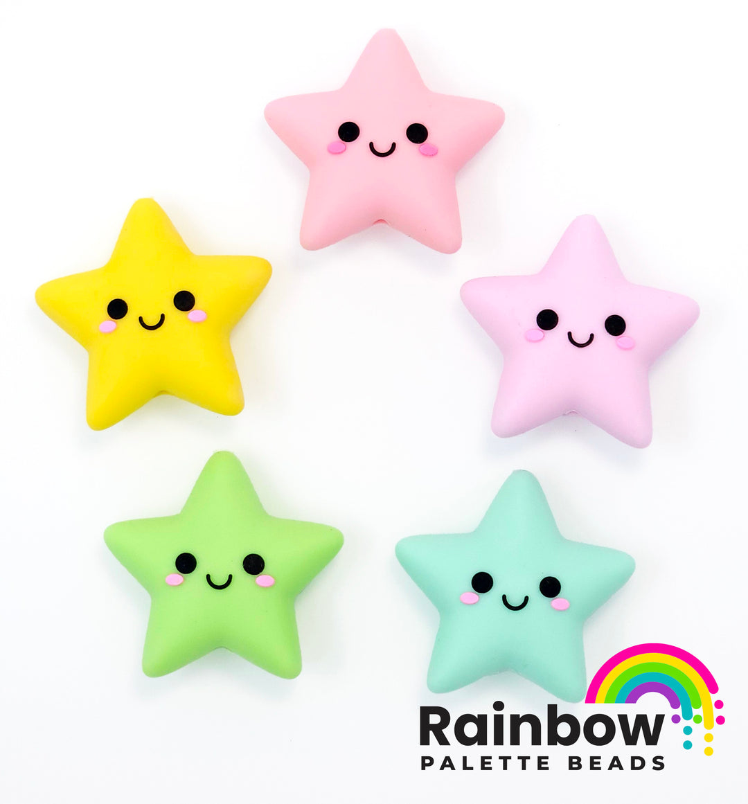 Happy Star Exclusive Silicone Focal Bead