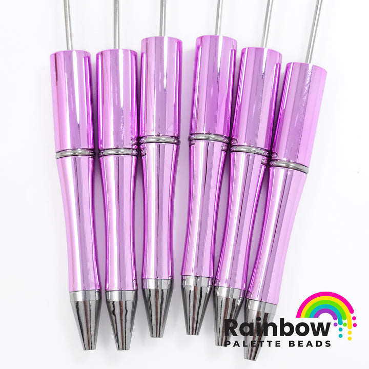 UV Metallic Purply-Pink Beadable Plastic Pen