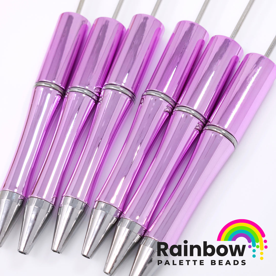 UV Metallic Purply-Pink Beadable Plastic Pen