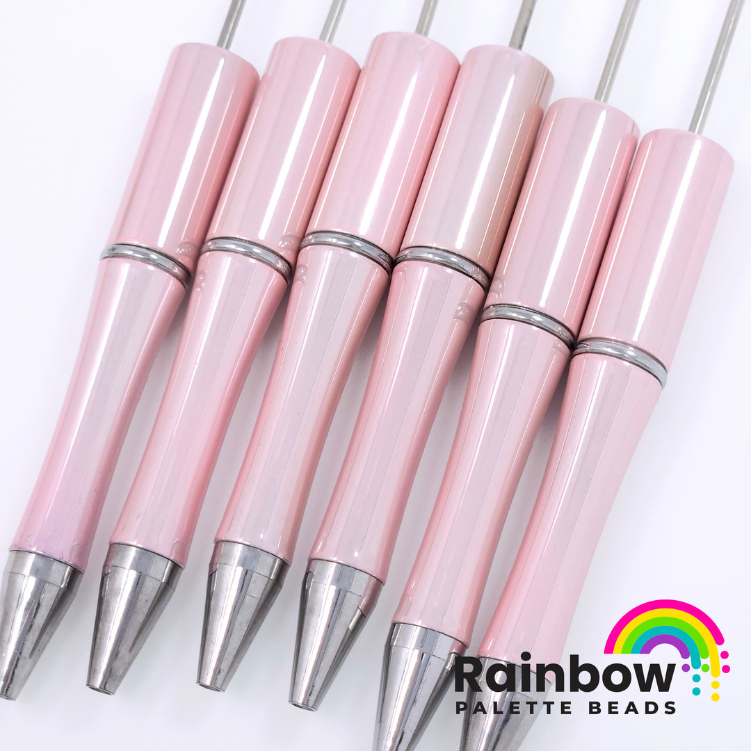 UV Blush Pink Beadable Plastic Pen