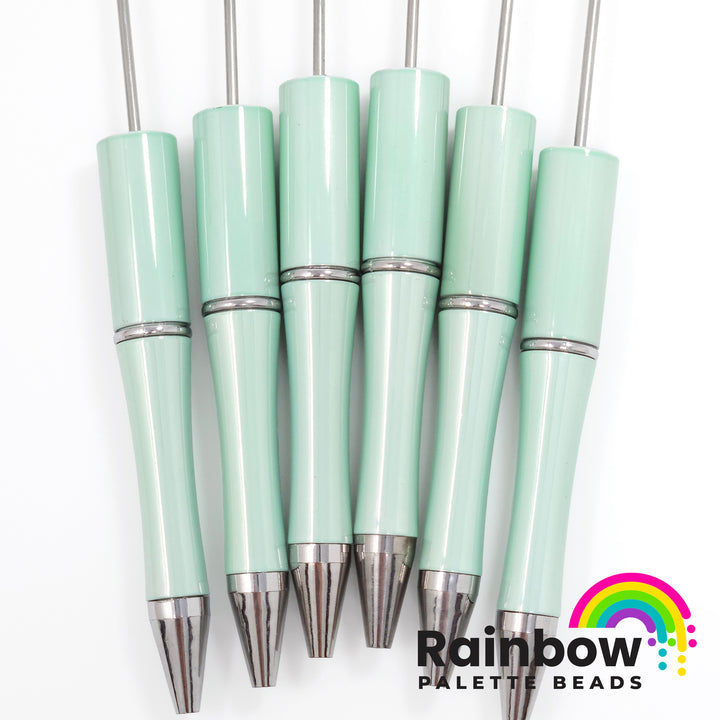 UV Dusty Mint Beadable Plastic Pen