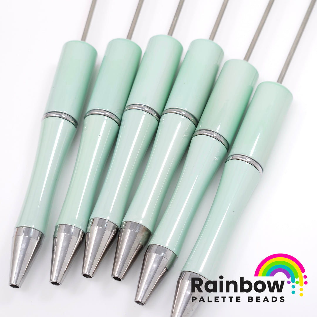 UV Dusty Mint Beadable Plastic Pen