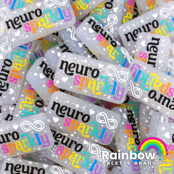 Neuro Sparkly Exclusive Silicone Focal Bead