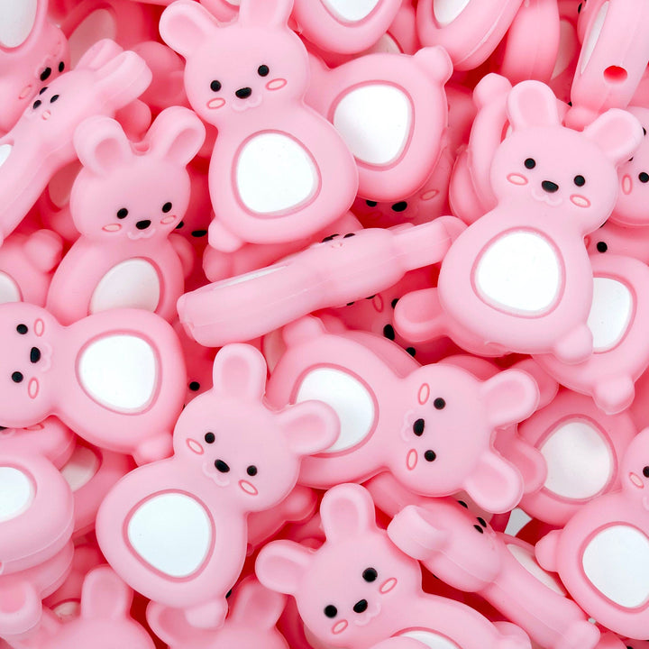 Spring Bunny Silicone Focal Bead (will not restock)