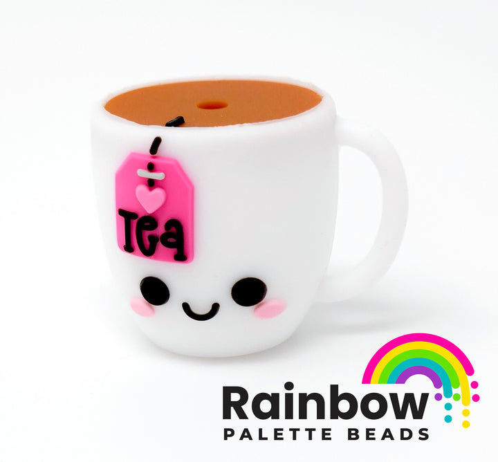 3D Cup of Tea Exclusive Silicone Focal Bead