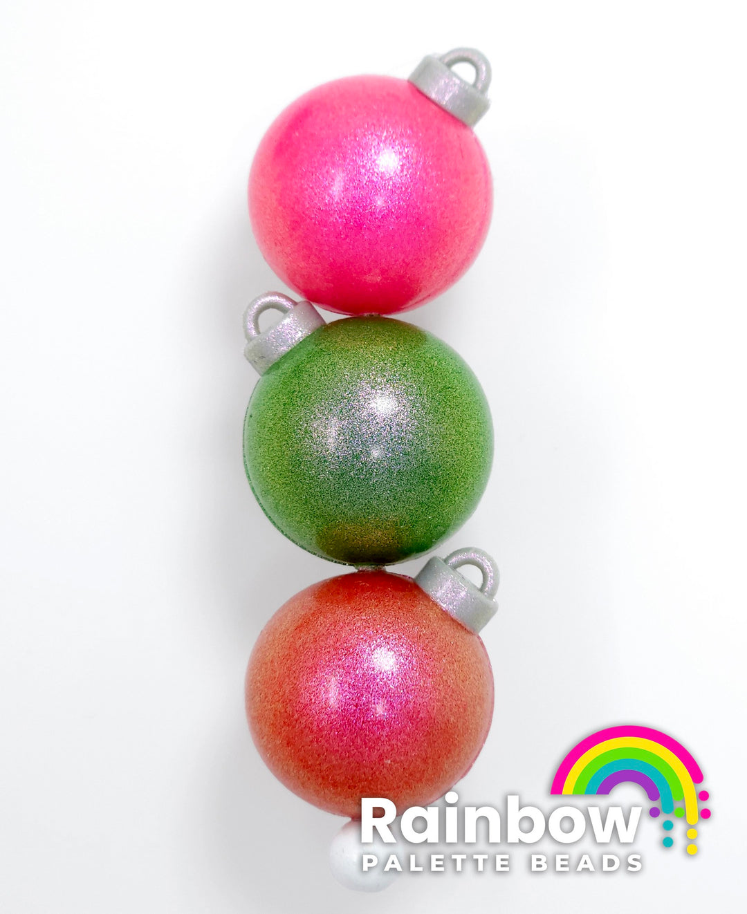 3D Opal Christmas Ornament (Bauble) Exclusive Silicone Focal Beads