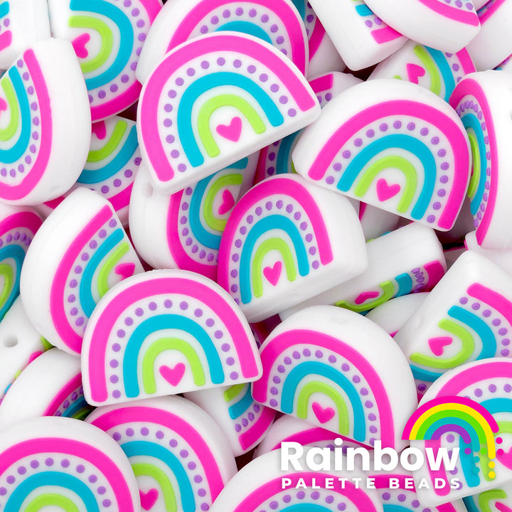 Bright Boho Rainbow Exclusive Silicone Focal Bead