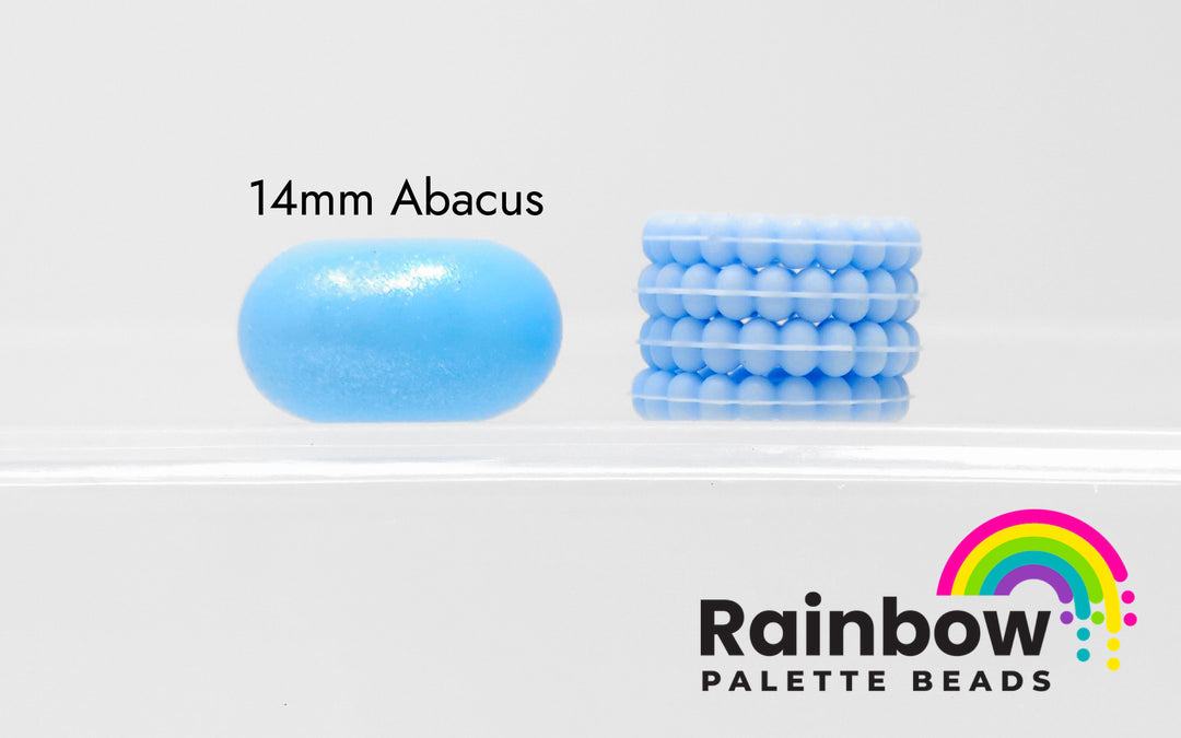 12mm Turquoise Dots Thin Silicone Spacer Beads (multipack)